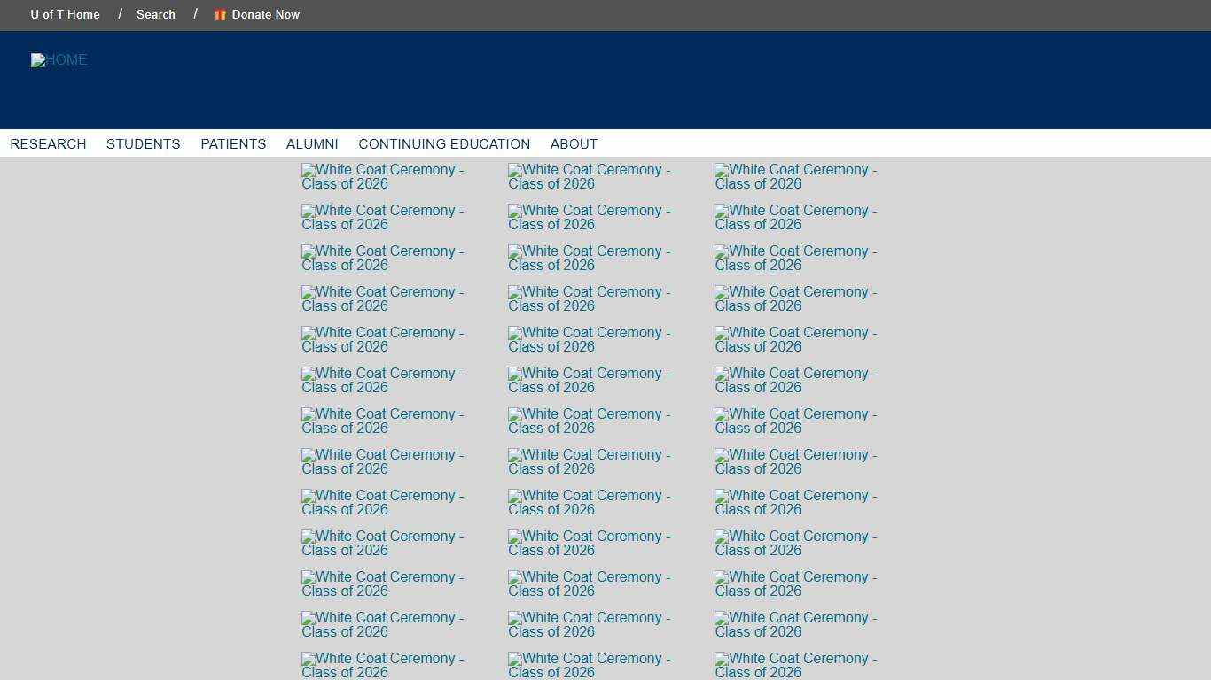 White Coat Ceremony - Class of 2026 | Faculty of Dentistry, University of Toronto